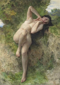 UNE DRYADE by William Adolphe Bouguereau